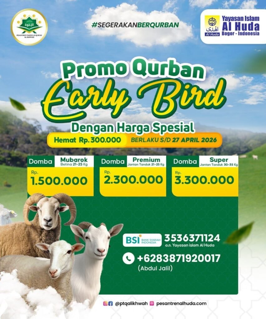 promo qurban early bird 2026 harga domba murah amanah